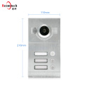 2018 Hot Sale IP65 embutido no sistema de campainha da porta do apartamento IR CUT Night Vision Video Intercom para 3 apartamentos